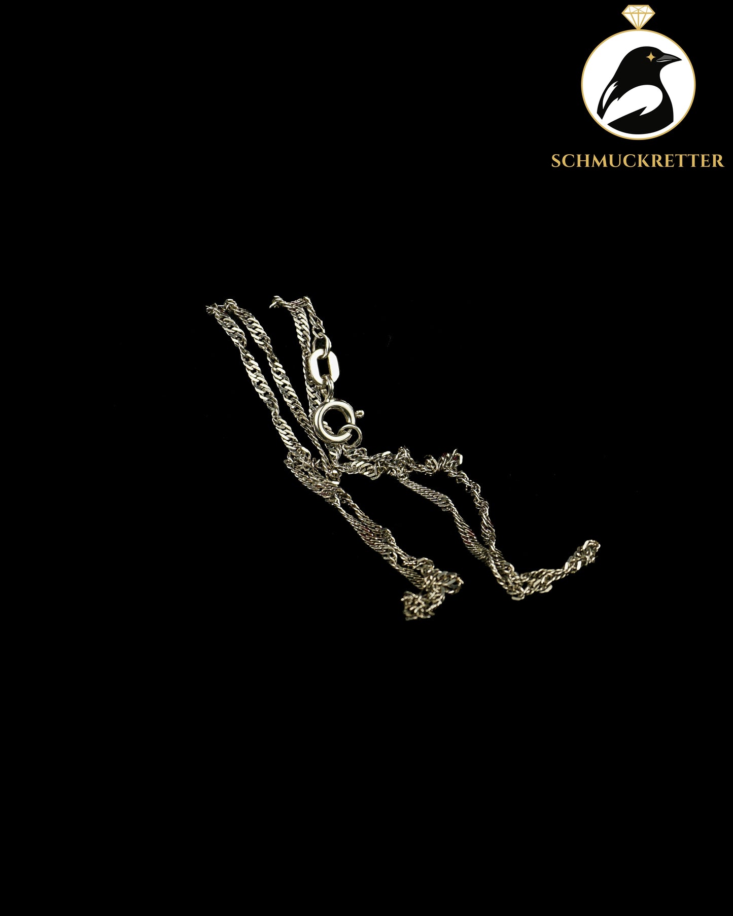 925 Silber Singapurkette, 39cm