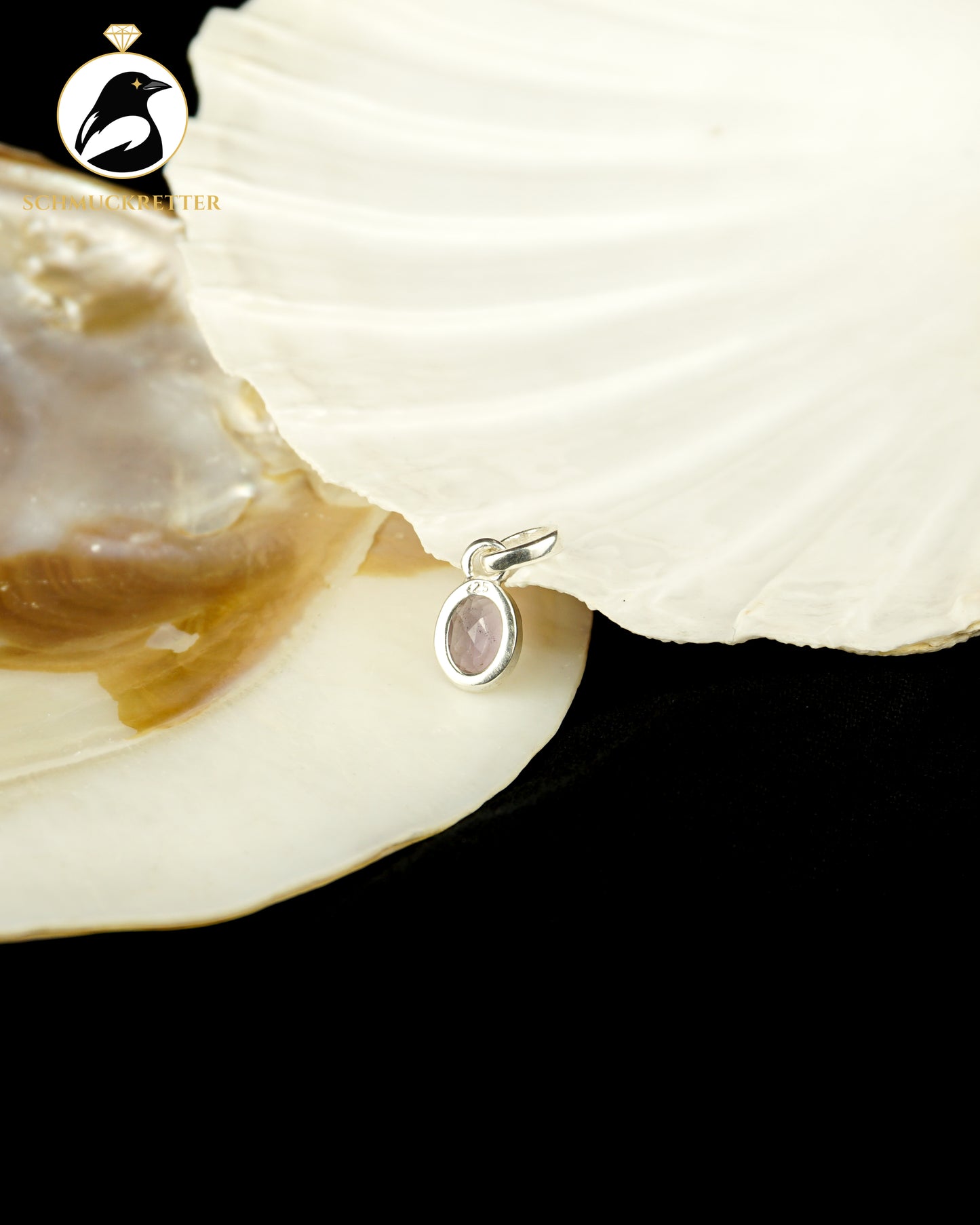 Amethyst Anhänger gefasst in 925 Silber