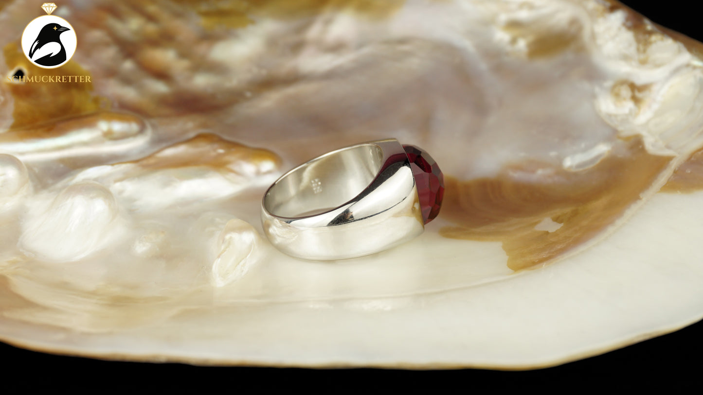 Swarovski Ring mit pinkem Kristall, neu & ungetragen - Gr. 52, SALE