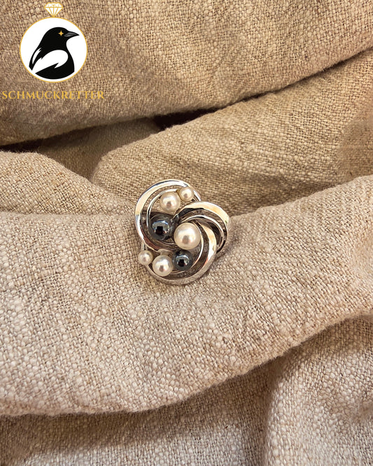 Perlenclip-Anhänger aus 925 Silber