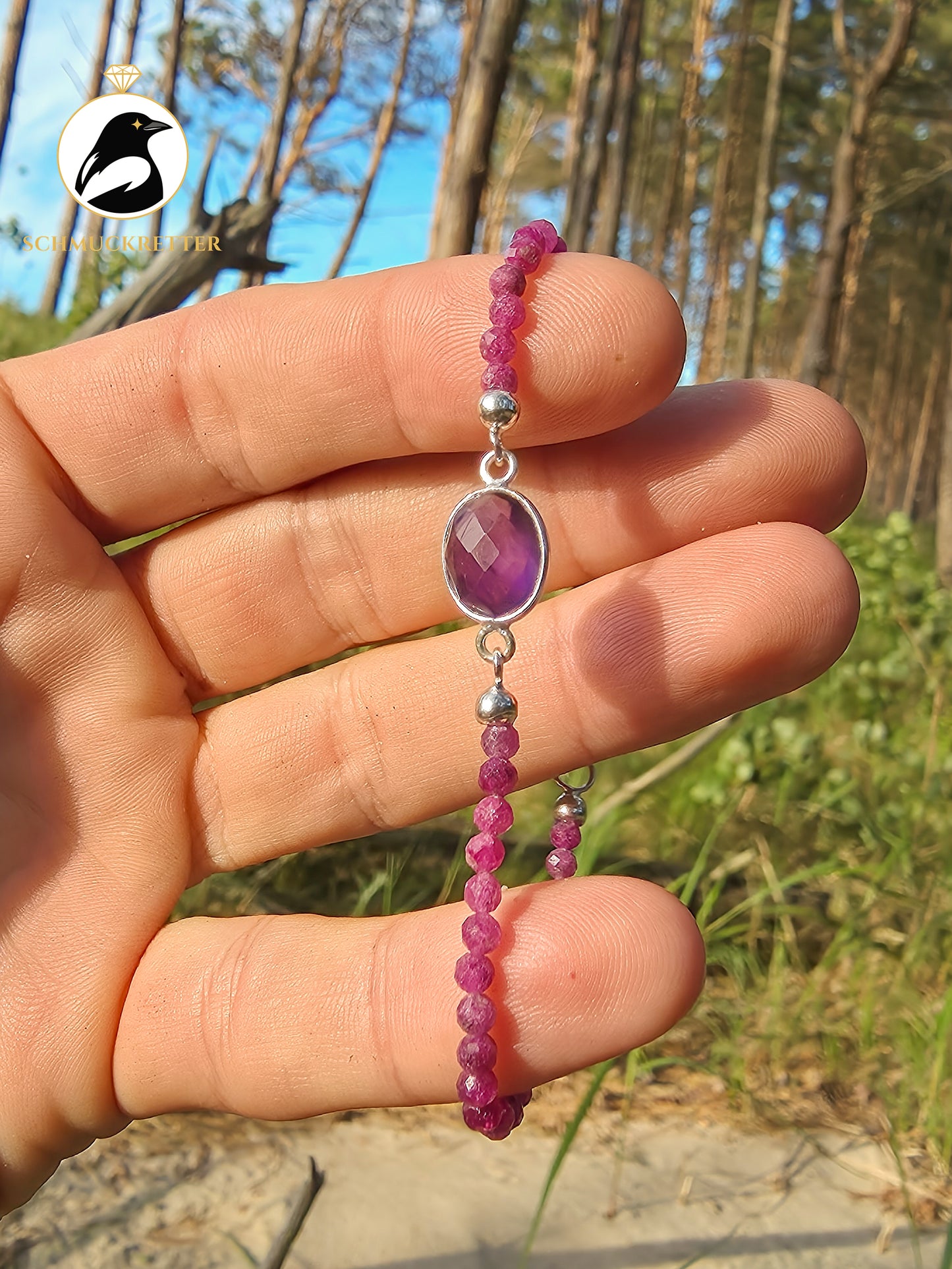 Armband | Amethystglanzstar | Rubin & Amethyst