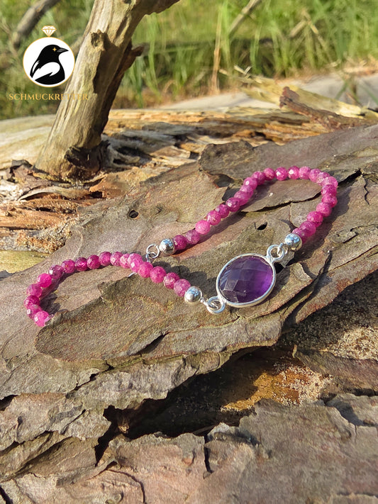 Armband | Amethystglanzstar | Rubin & Amethyst