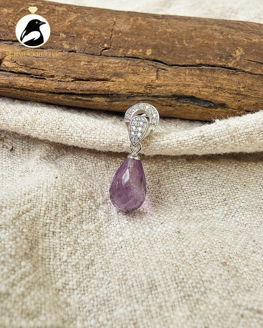 Facettenlicht | 925 Silber Anhänger mit Amethyst & Zirkonia