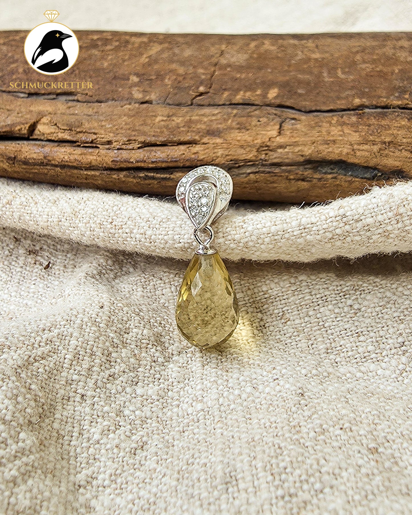 Facettenlicht | 925 Silber | Citrin | Zirkonia