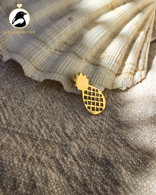 Ananas Anhänger aus vergoldetem 925 Silber