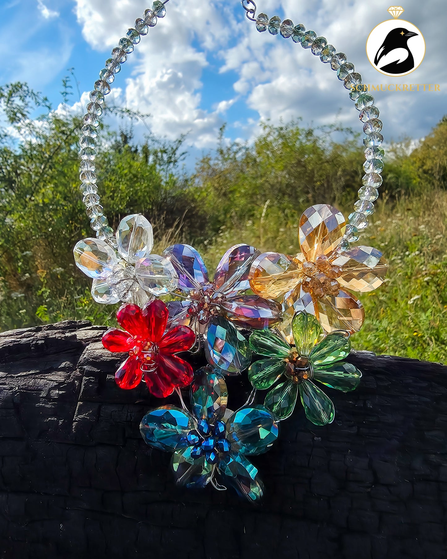 Farbenrausch - funkelndes Modeschmuck Collier
