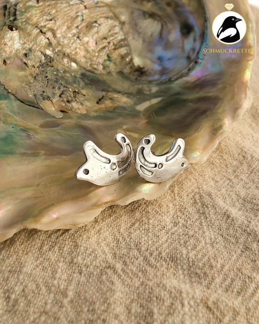 925 Silber Ohrstecker – Taxco-Stil, präkolumbianisches Vogelmotiv