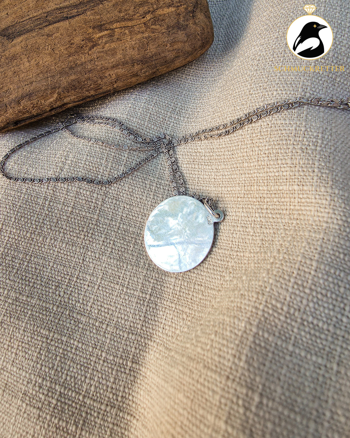 835 Silber Kette mit Stier-Anhänger Sternzeichen