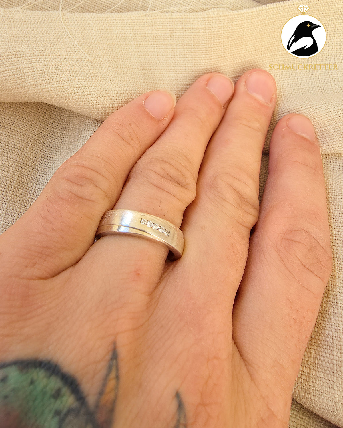 FOSSIL Ring aus 925 Silber mit Zirkonia, Gr. 56, SALE