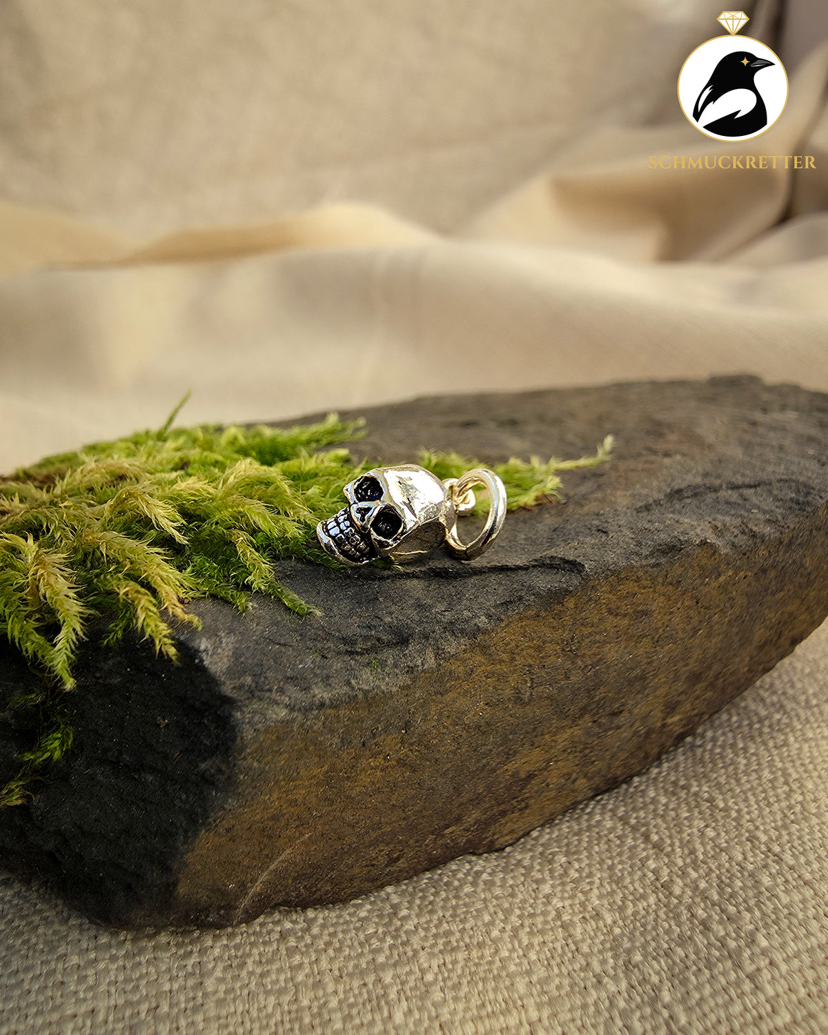 Anhänger Totenkopf aus 925 Silber