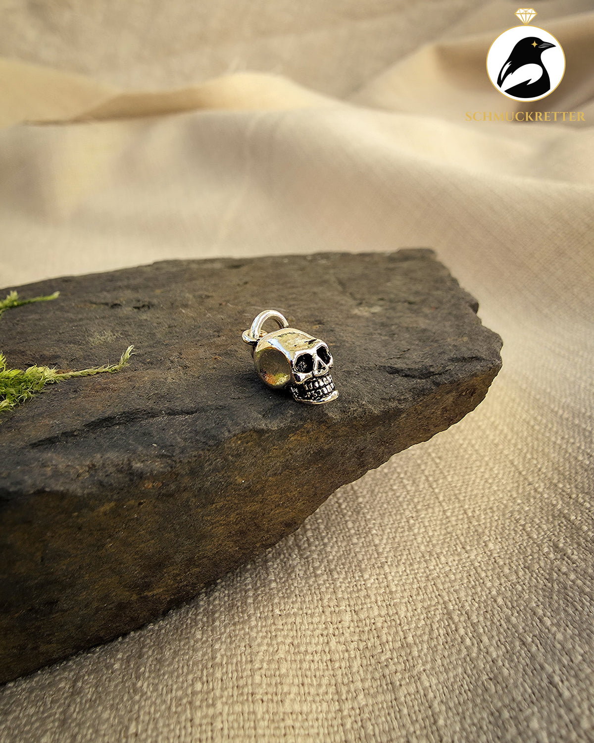 Anhänger Totenkopf aus 925 Silber