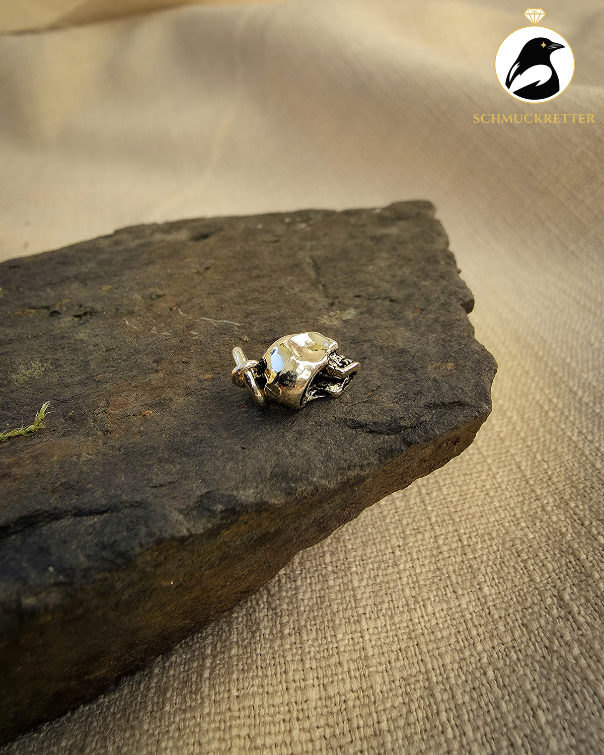 Anhänger Totenkopf aus 925 Silber
