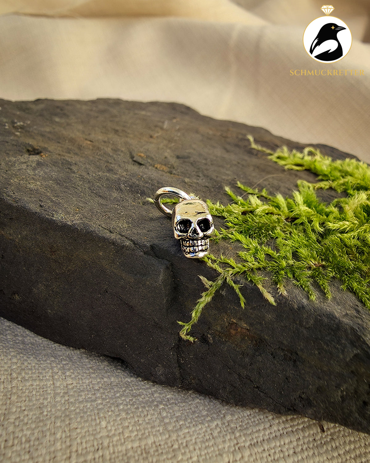 Anhänger Totenkopf aus 925 Silber