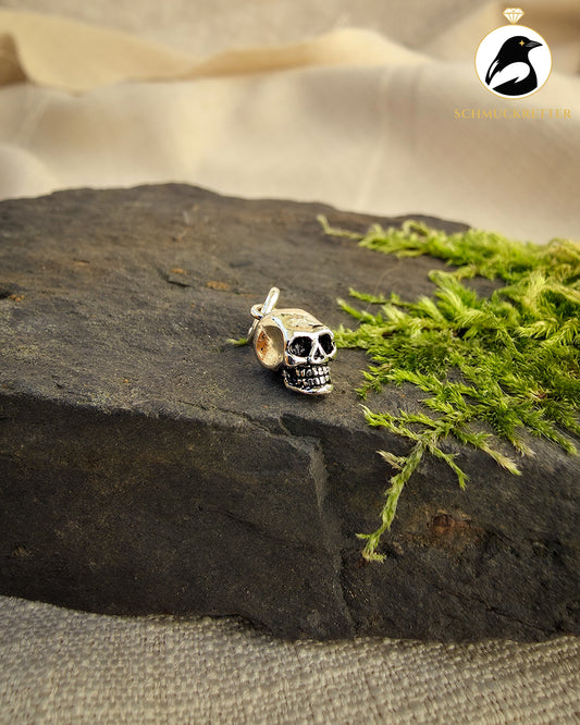 Anhänger Totenkopf aus 925 Silber
