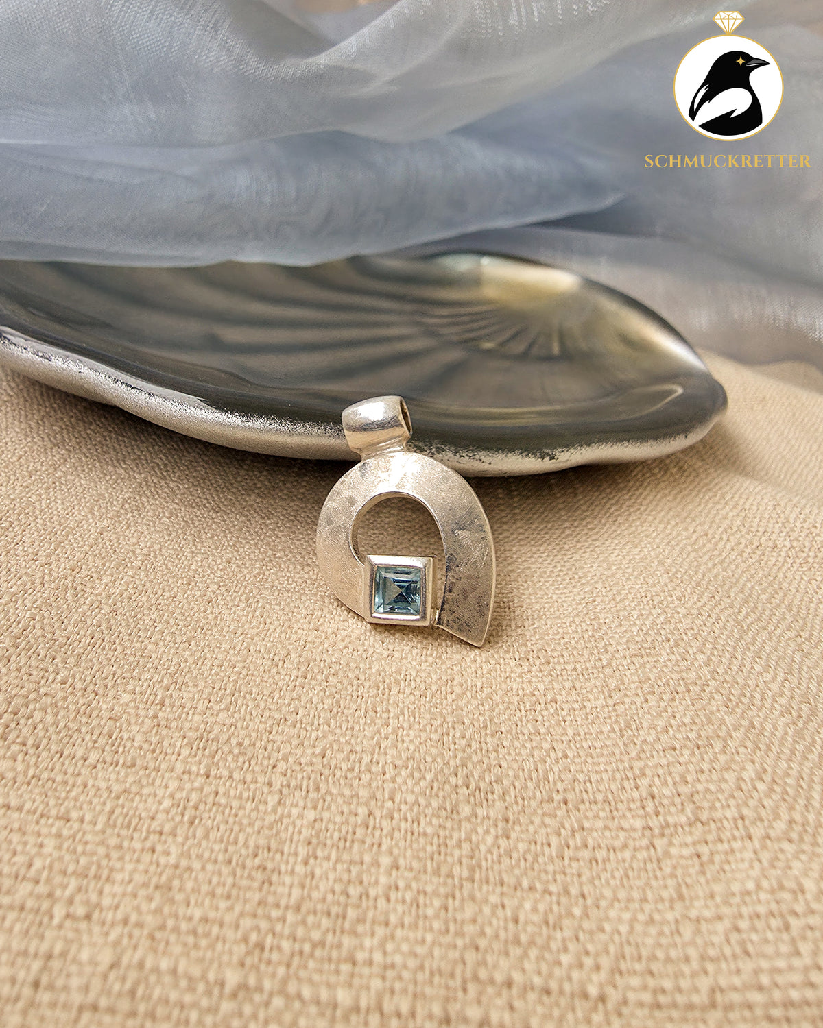 CIMARA│Anhänger mit Blautopas in 925 Silber