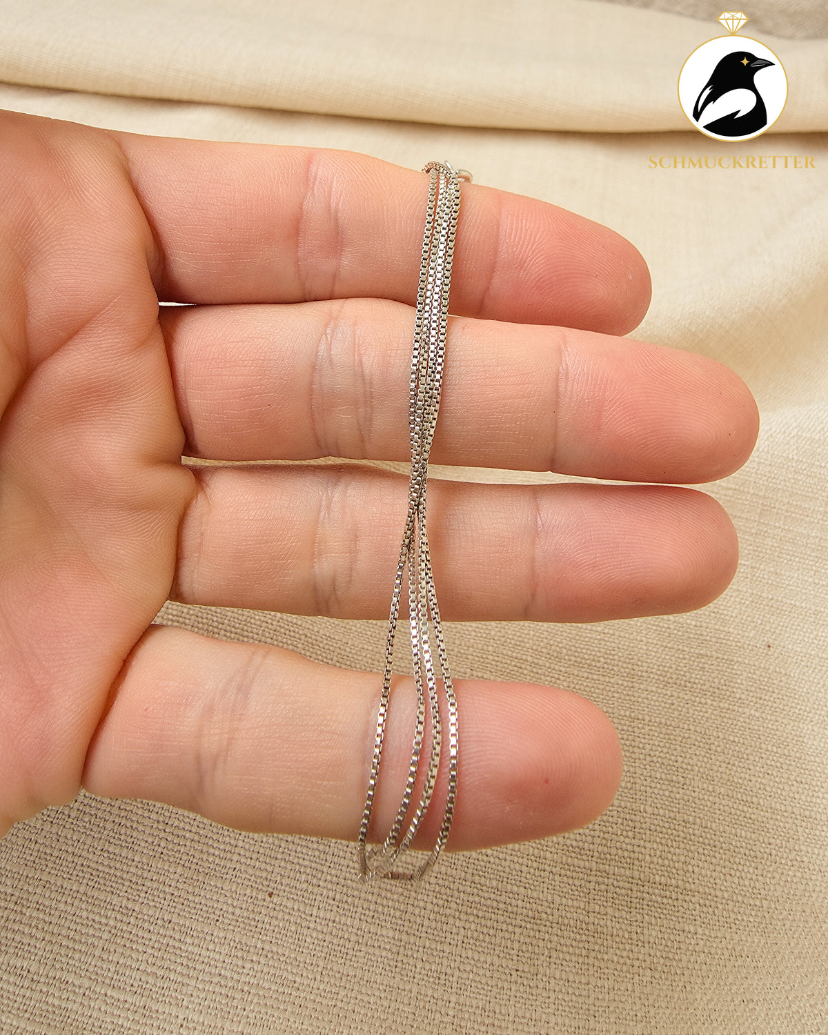 Venezianerkette aus 925 Silber, 45,5cm