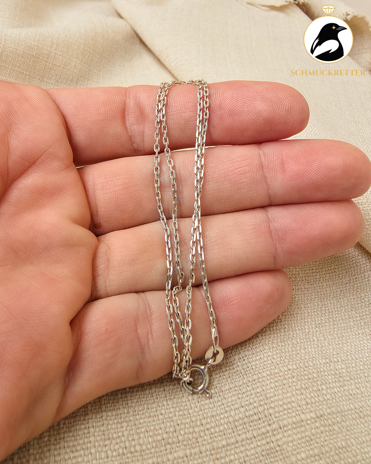 Ankerkette aus 925 Silber, 40cm - Italien