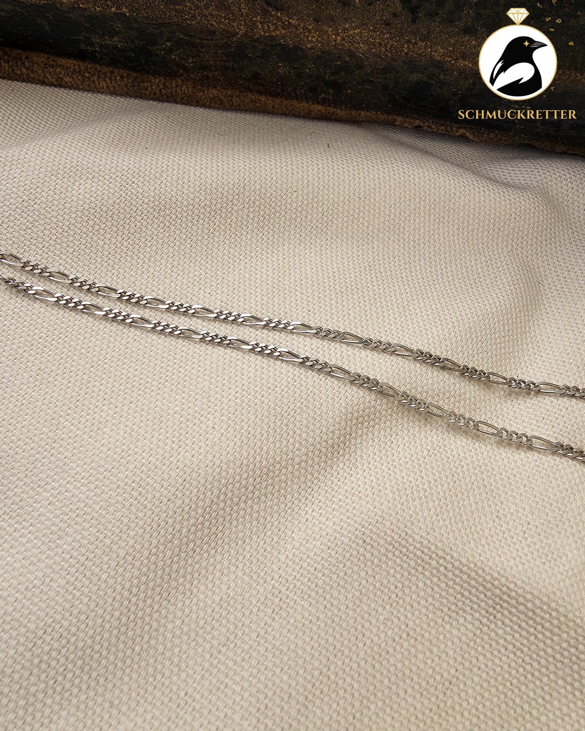 Figarokette aus 925 Silber, 50cm