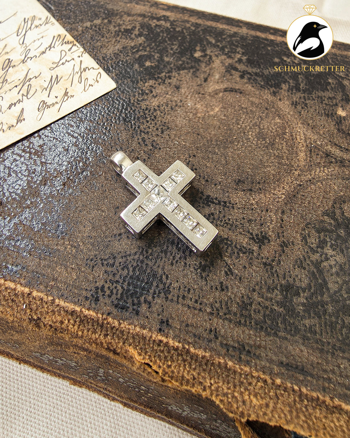 TCM/Tchibo Kreuzanhänger aus 925 Silber – mit Zirkonia