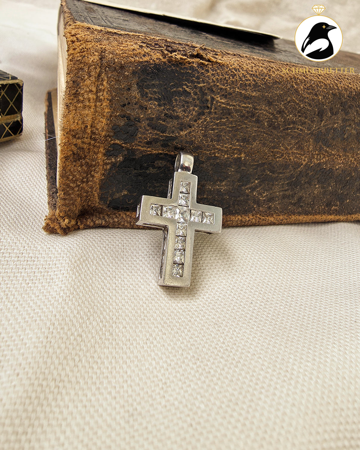 TCM/Tchibo Kreuzanhänger aus 925 Silber – mit Zirkonia