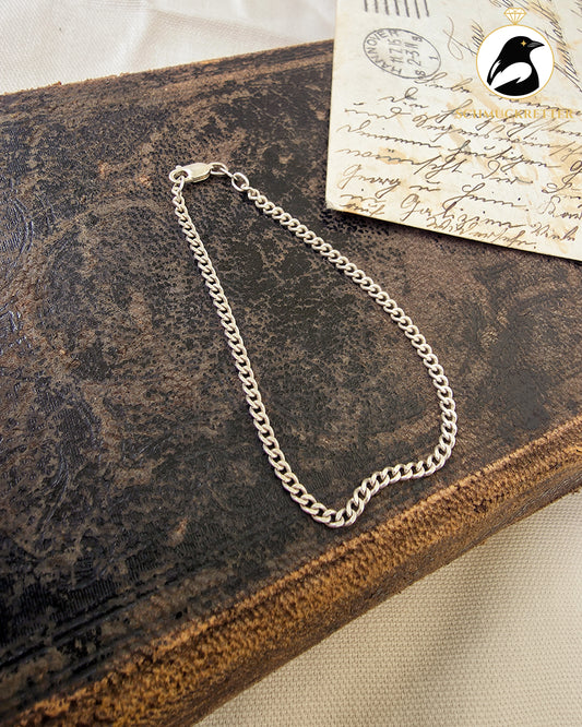 Panzerarmband aus 925 Silber, 19cm