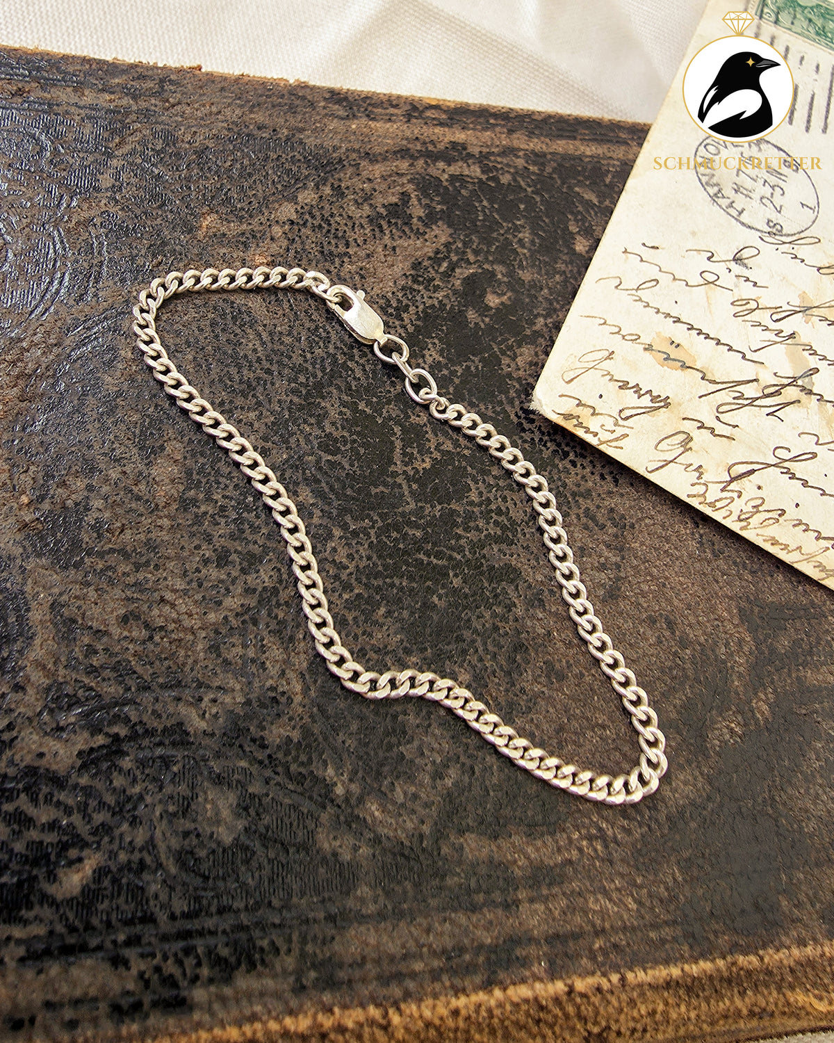 Panzerarmband aus 925 Silber, 19cm