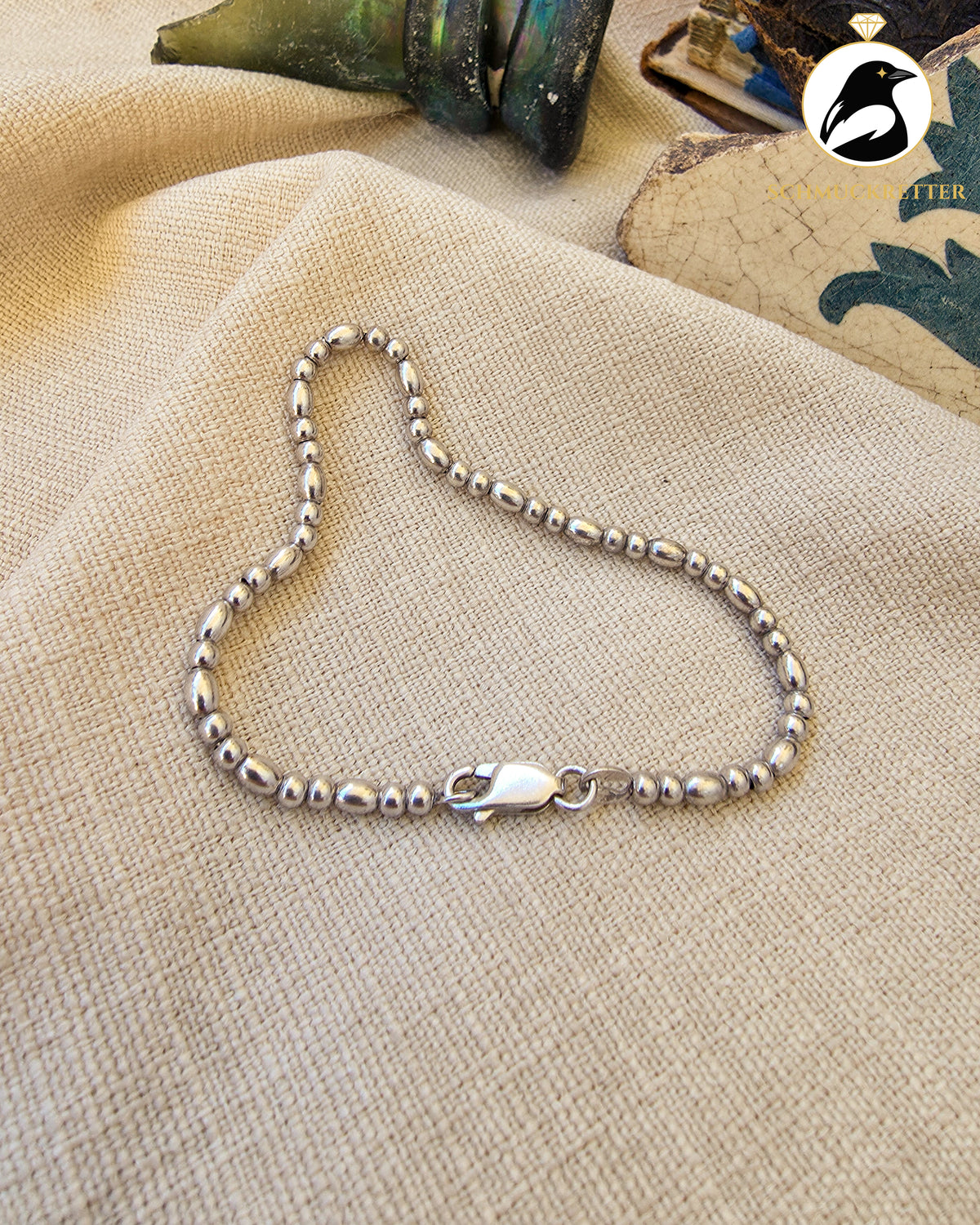 925 Silber Kugelarmband, 18,5cm