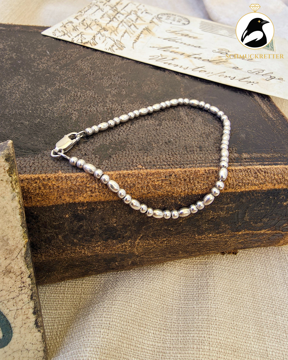 925 Silber Kugelarmband, 18,5cm
