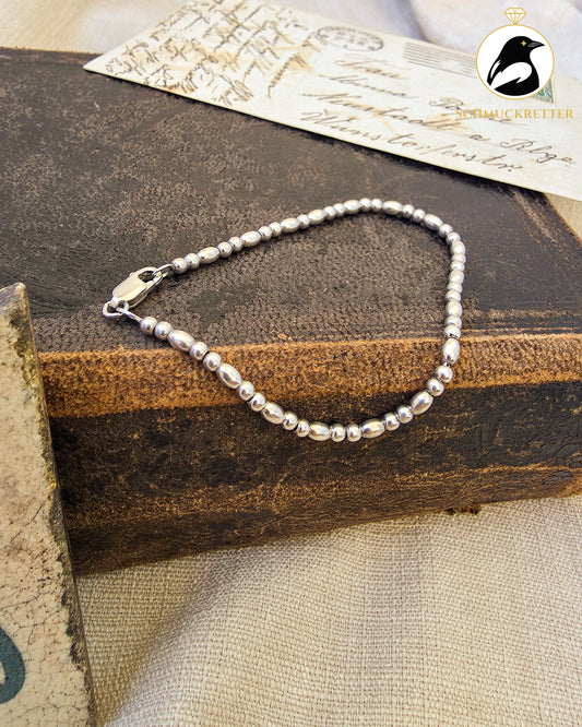 925 Silber Kugelarmband, 18,5cm