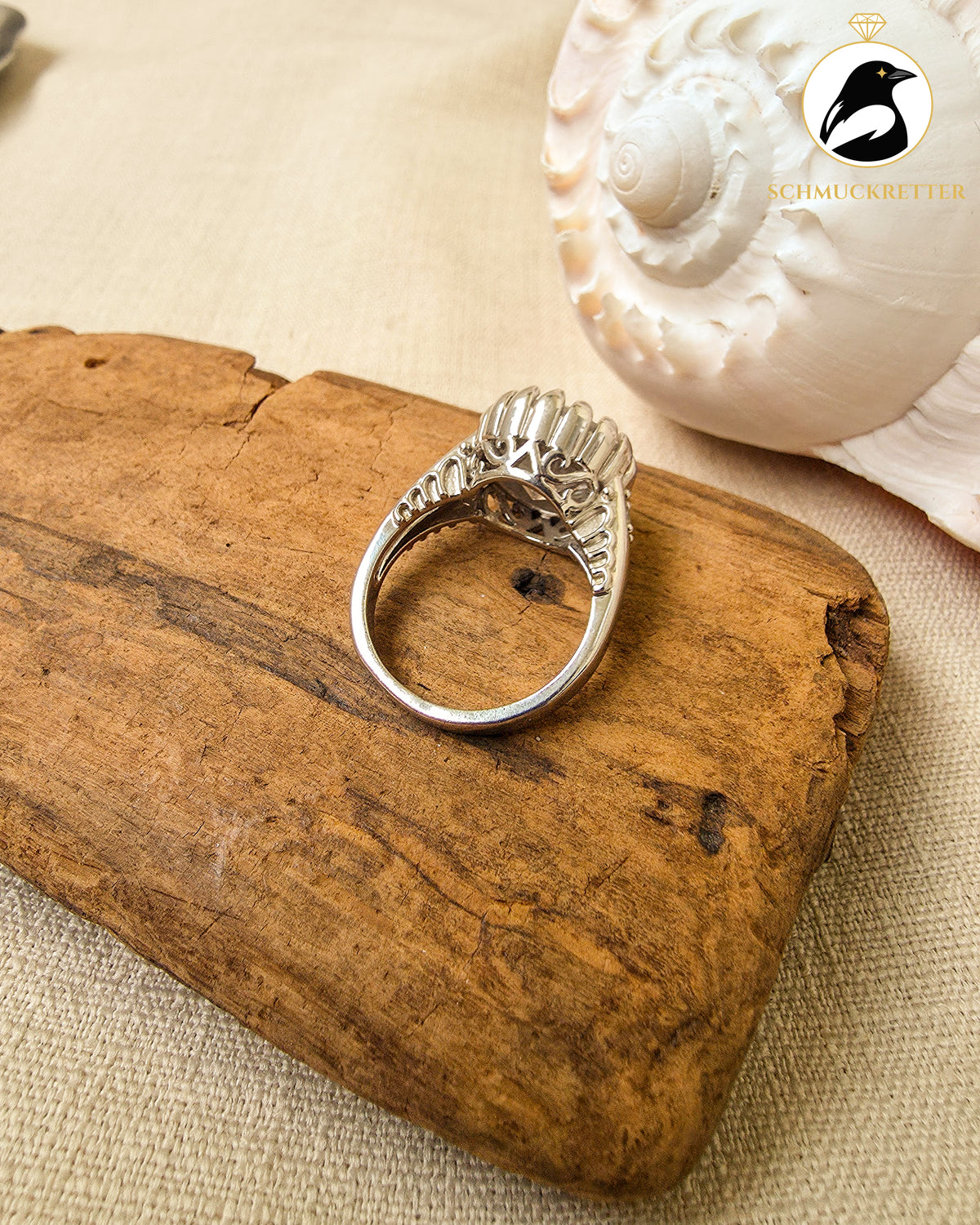 Massiver Zirkonia Ring aus 925 Silber, Gr. 62
