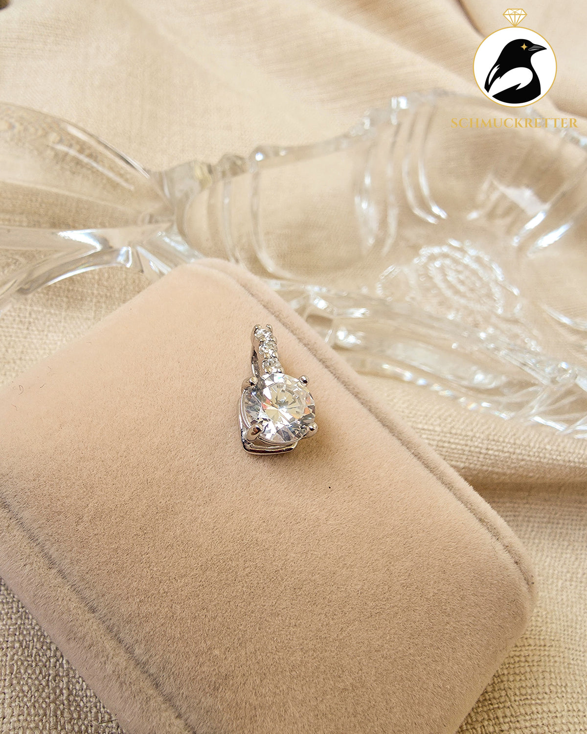 Diamonique-Anhänger mit Zirkonia aus 925 Silber