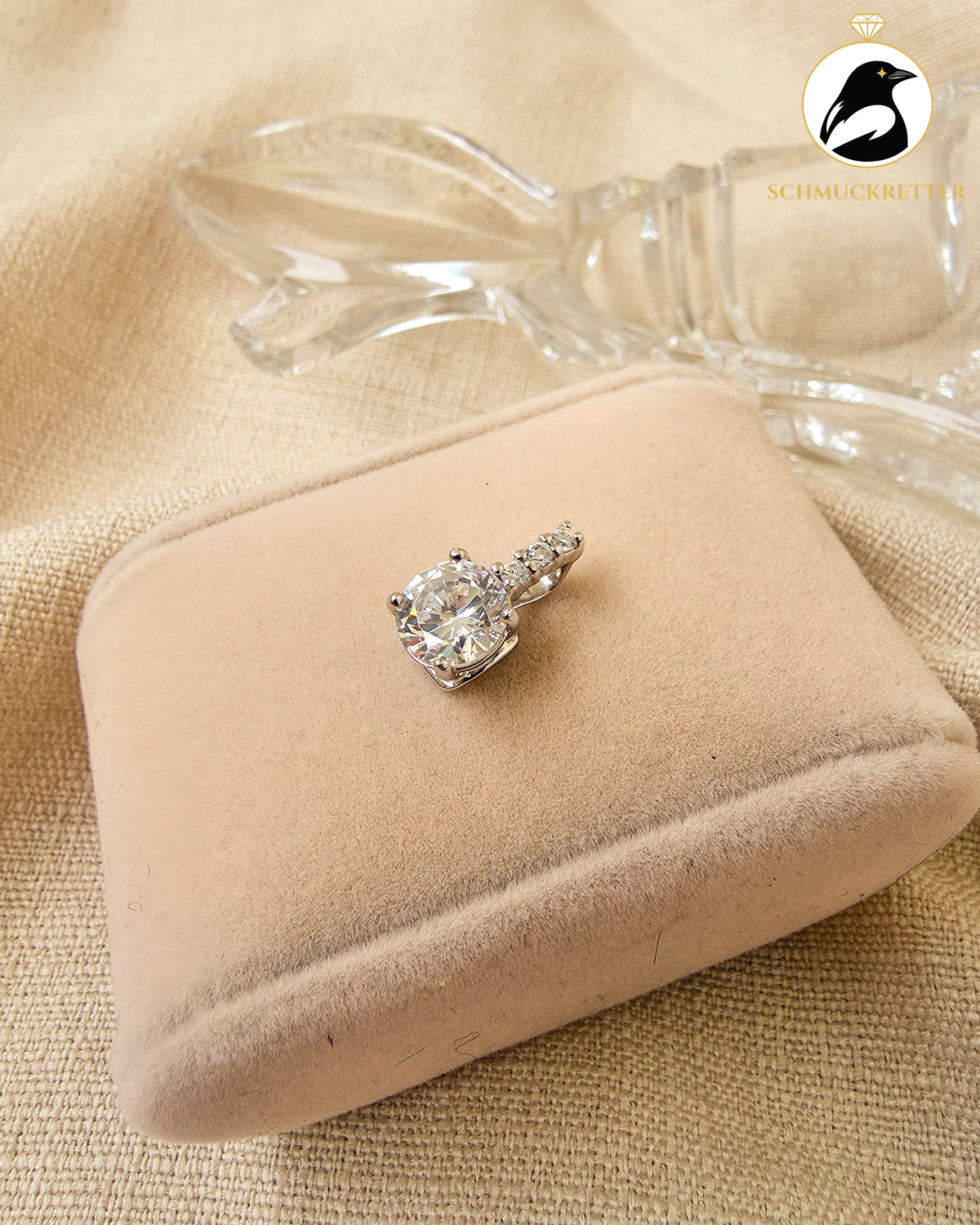 Diamonique-Anhänger mit Zirkonia aus 925 Silber