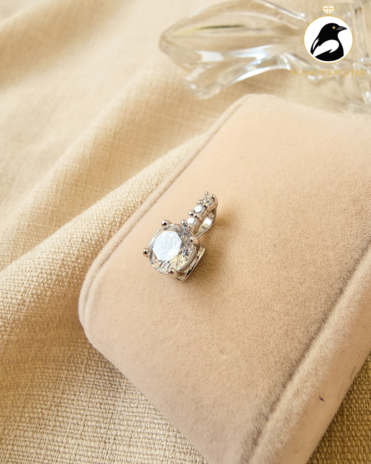 Diamonique-Anhänger mit Zirkonia aus 925 Silber