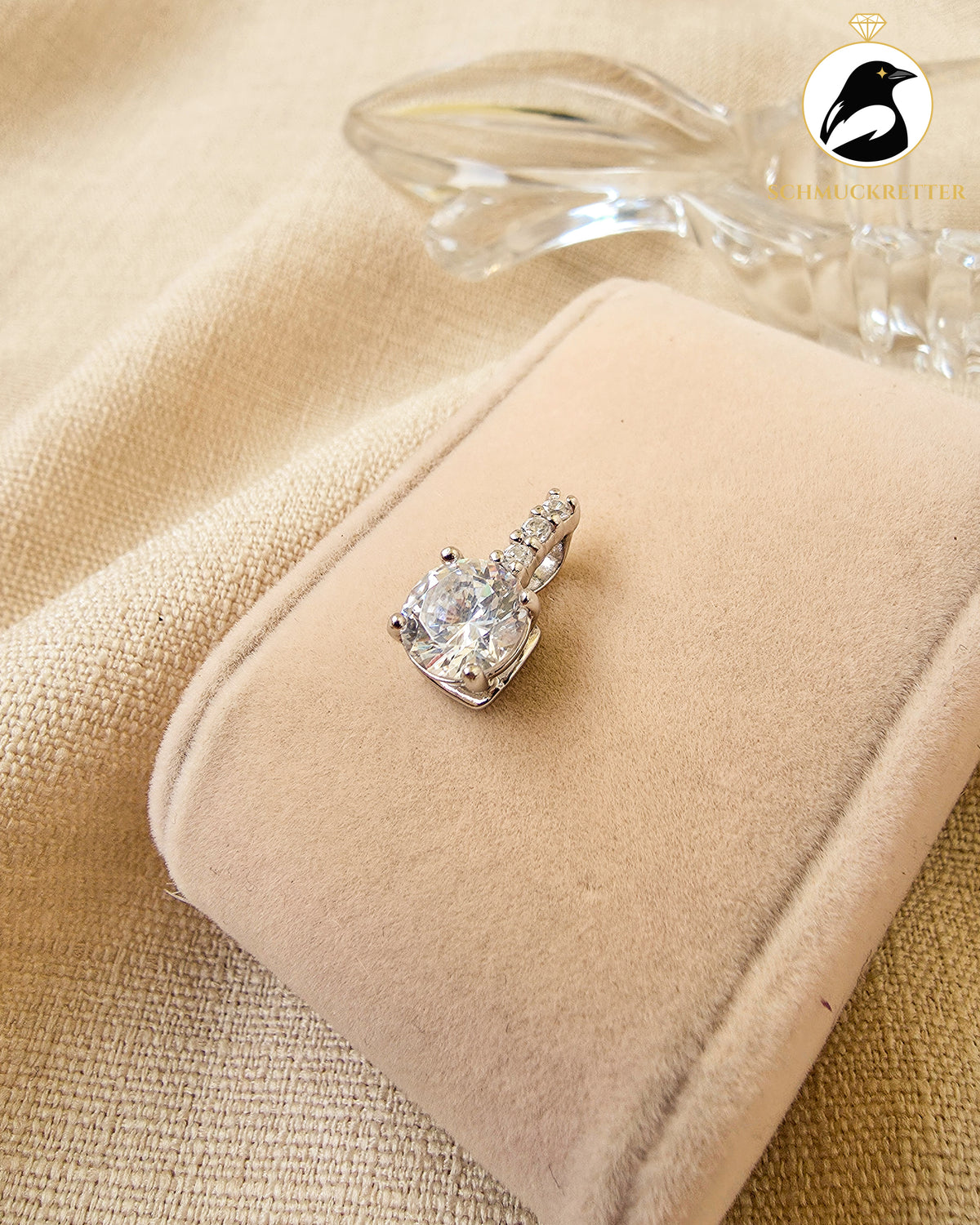 Diamonique-Anhänger mit Zirkonia aus 925 Silber