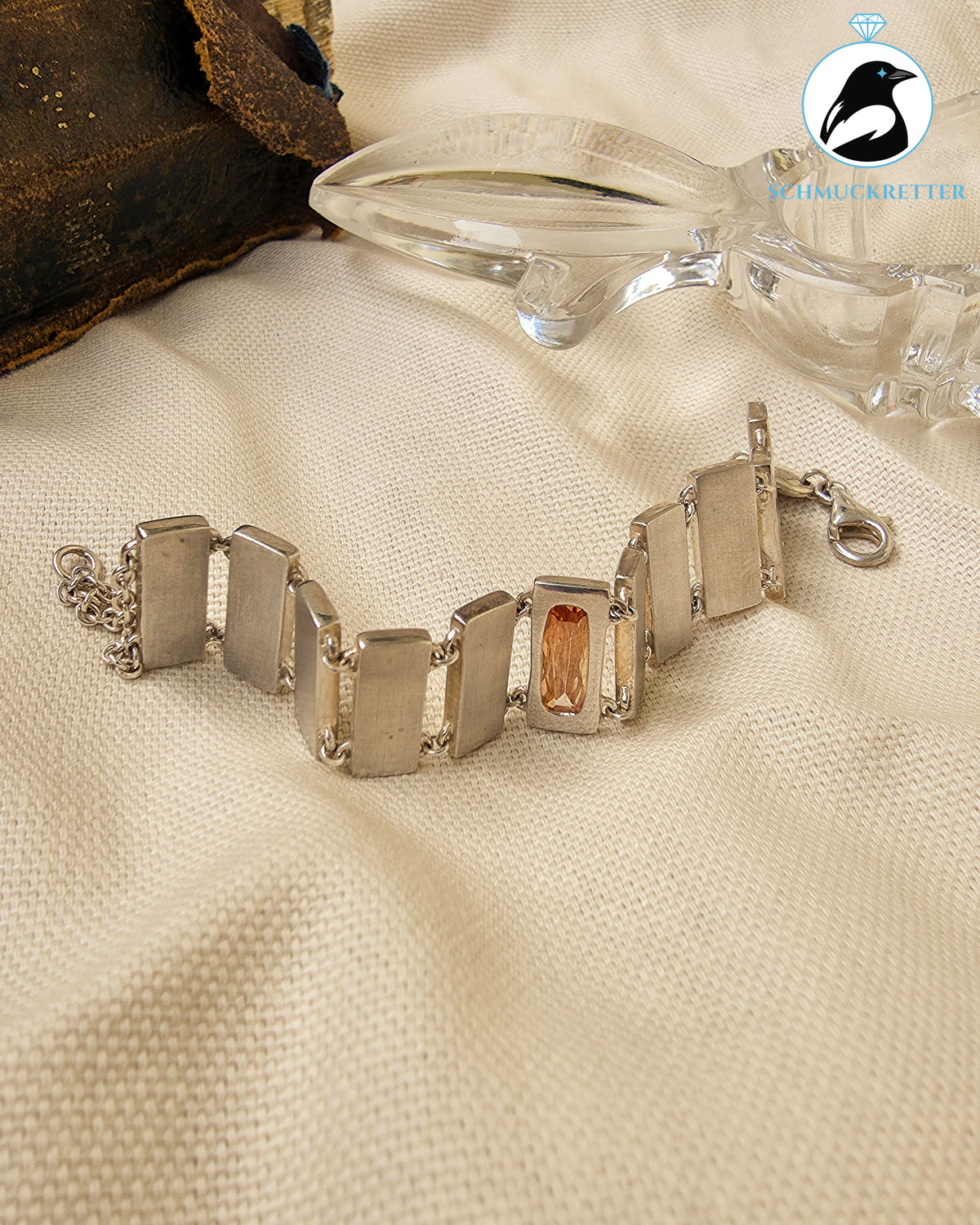 Silver Bridge│Massives Armband mit Zirkonia von Esprit