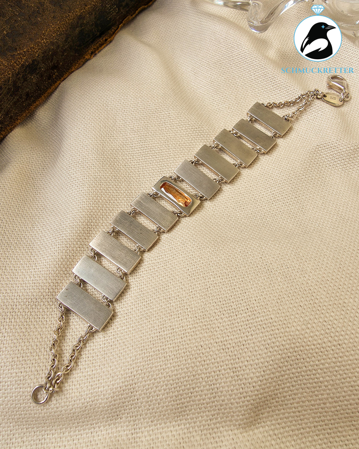 Silver Bridge│Massives Armband mit Zirkonia von Esprit