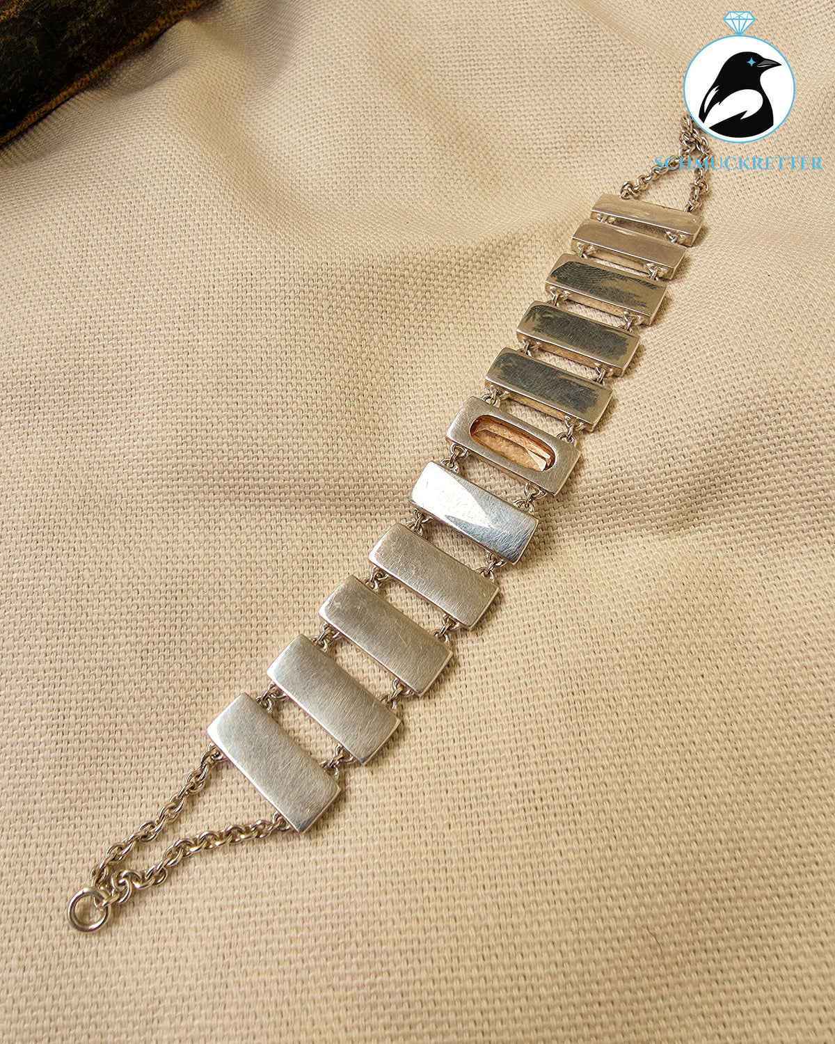 Silver Bridge│Massives Armband mit Zirkonia von Esprit