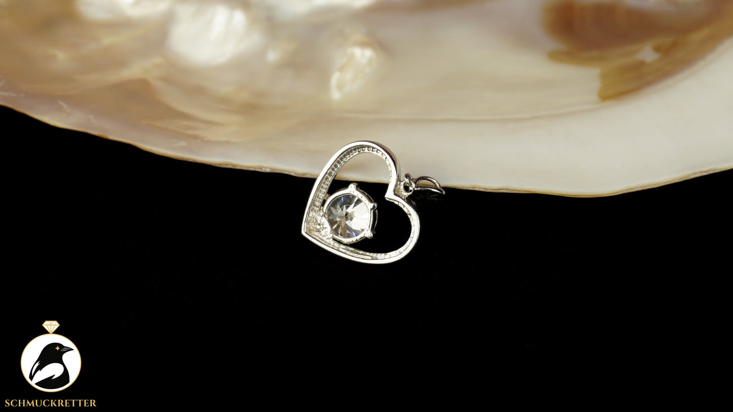 Herz-Anhänger von Diamonique aus 925 Silber