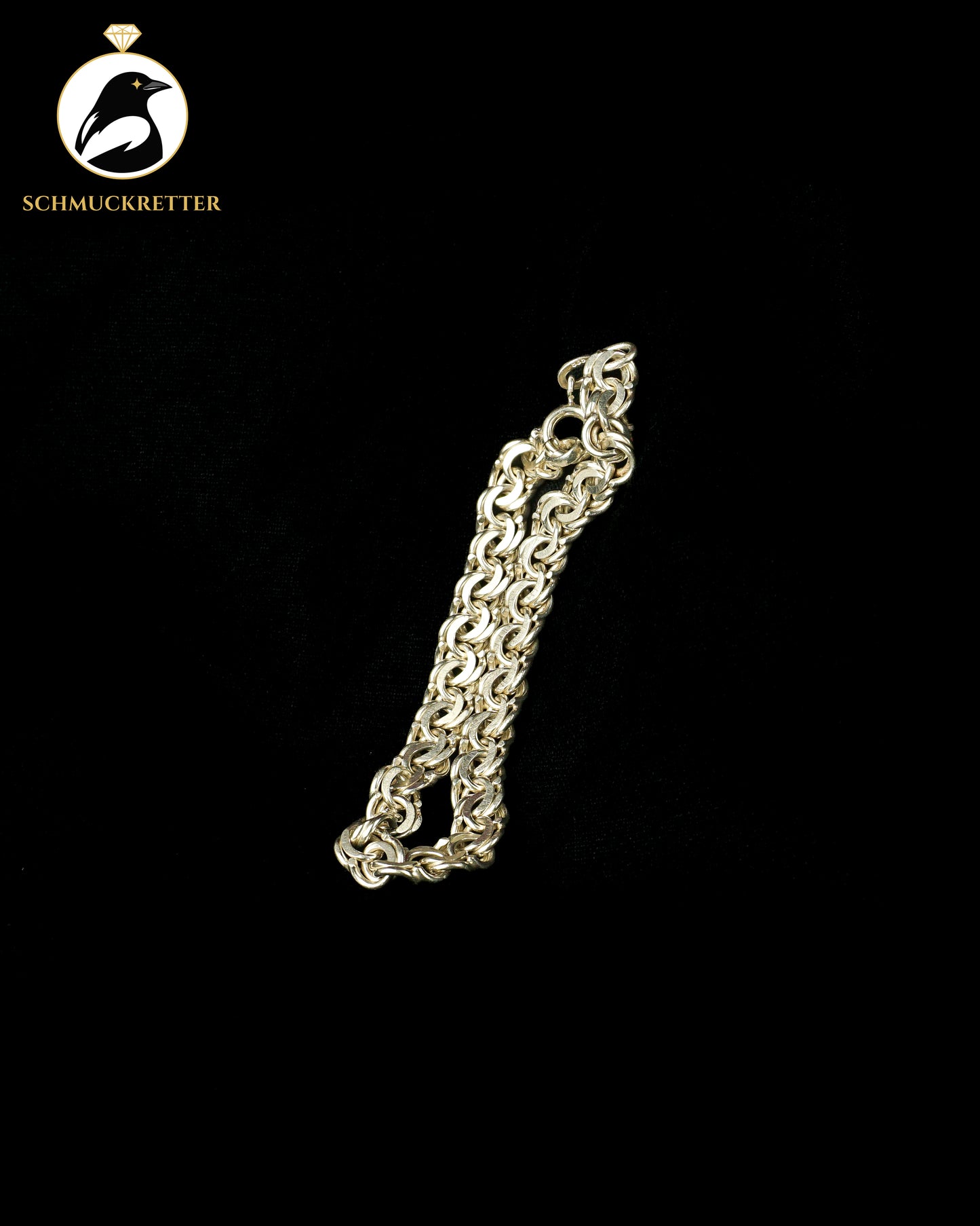 Doppelankerarmband aus 835 Silber - 19,5cm