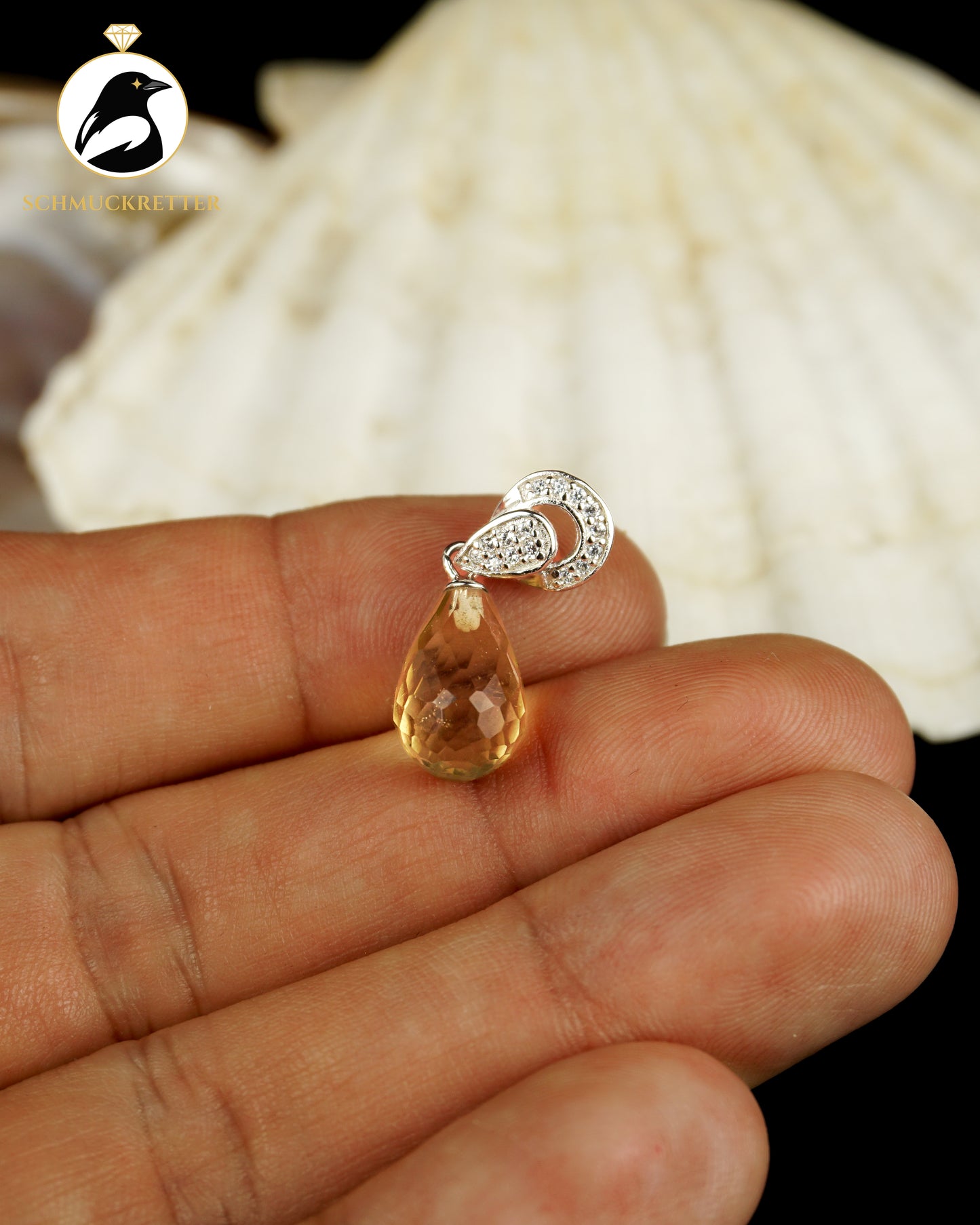 Facettenlicht | 925 Silber | Citrin | Zirkonia