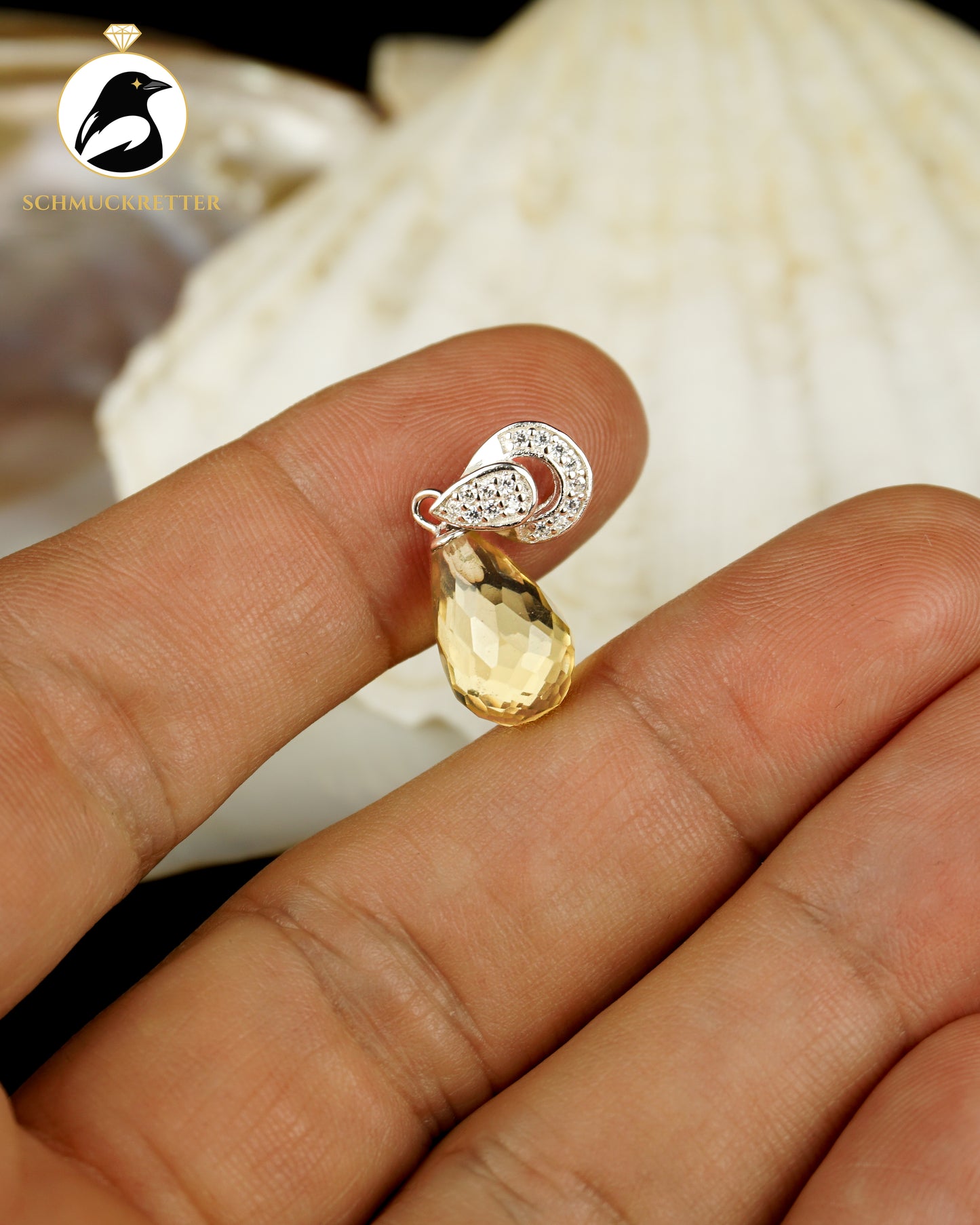 Facettenlicht | 925 Silber | Citrin | Zirkonia