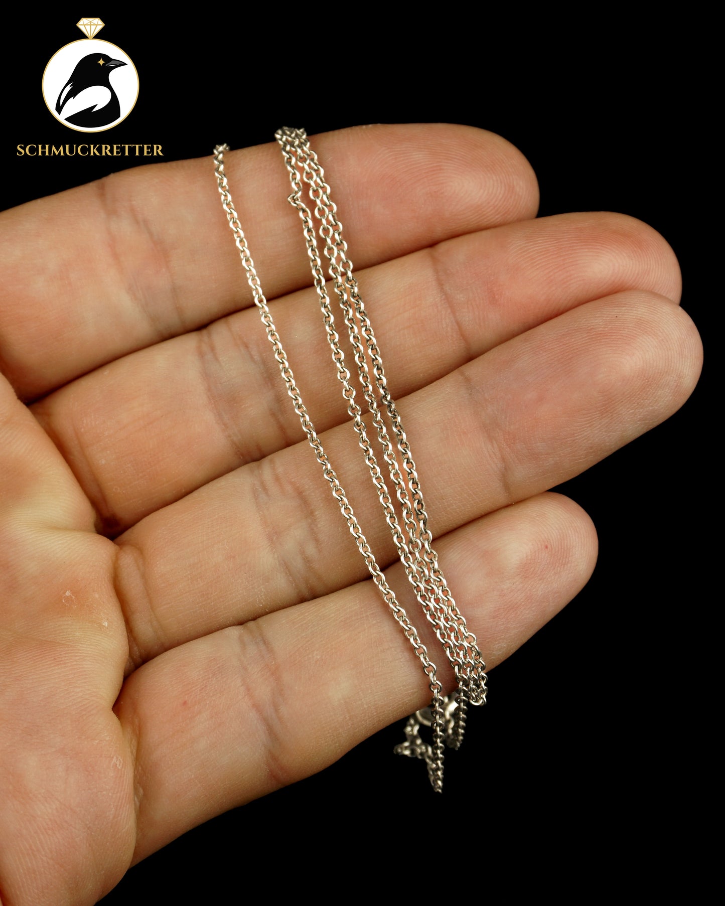 Ankerkette aus 835 Silber, 45,5cm