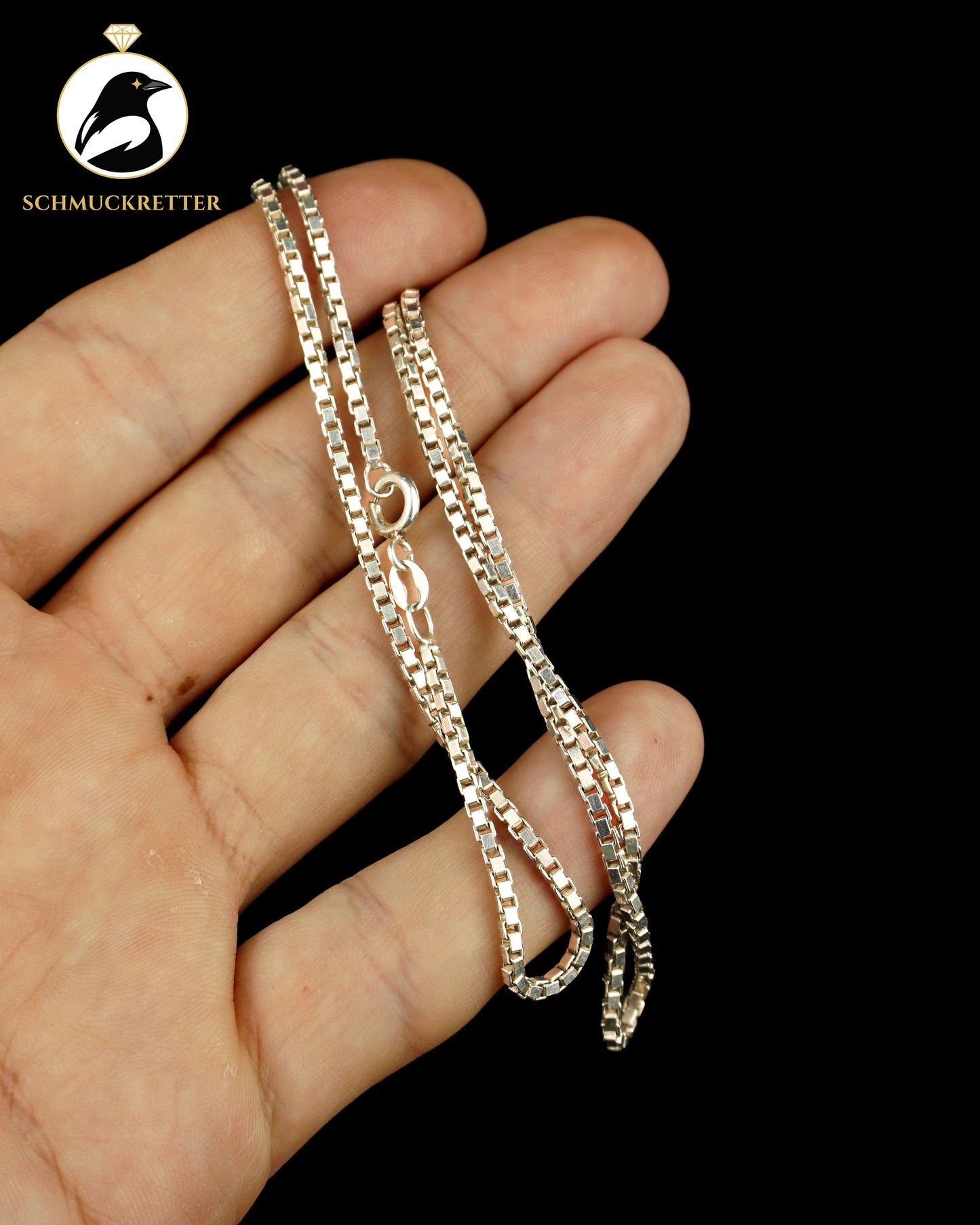 Massive Venezianerkette aus 835 Silber