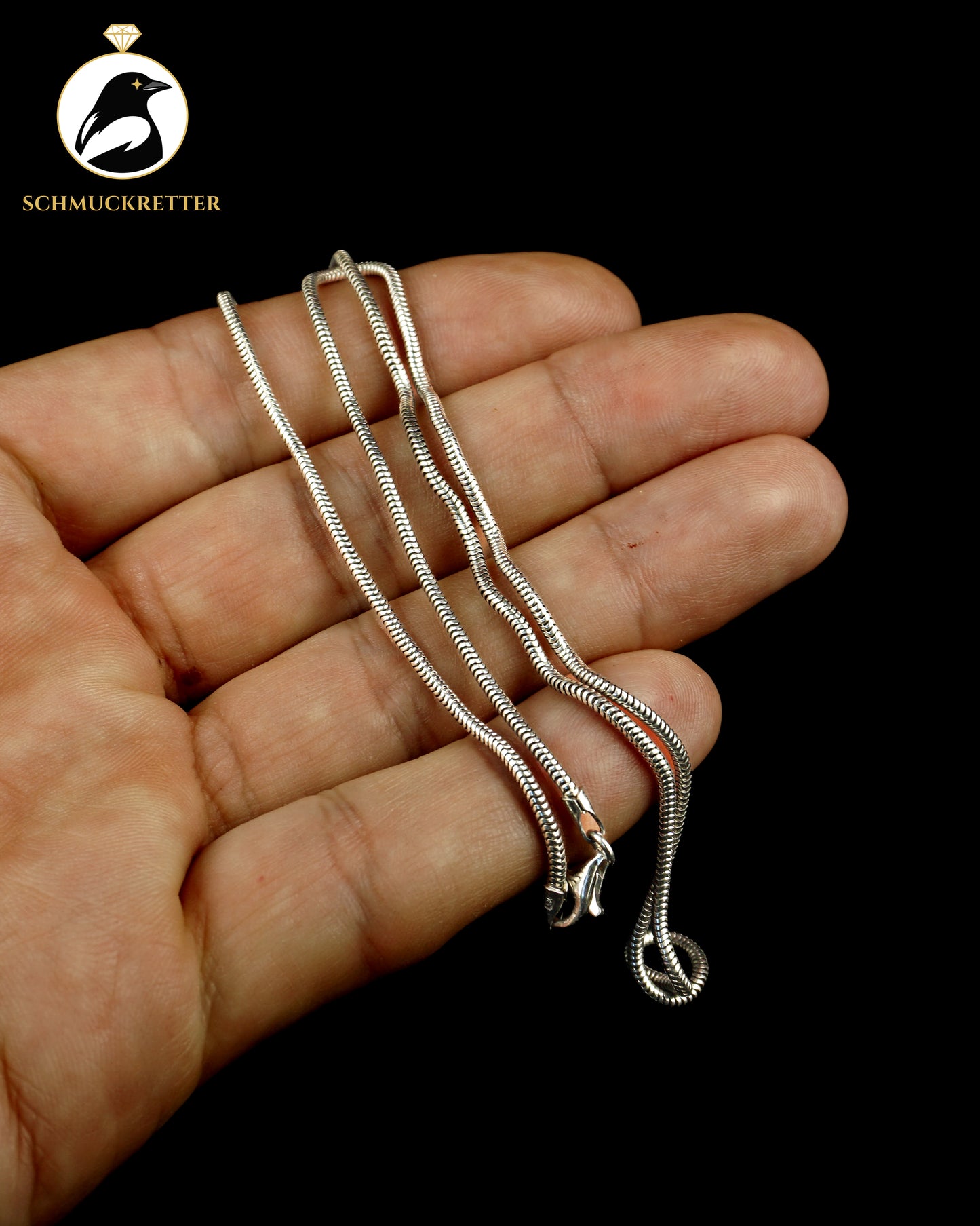 925 Silber Schlangenkette, 46cm