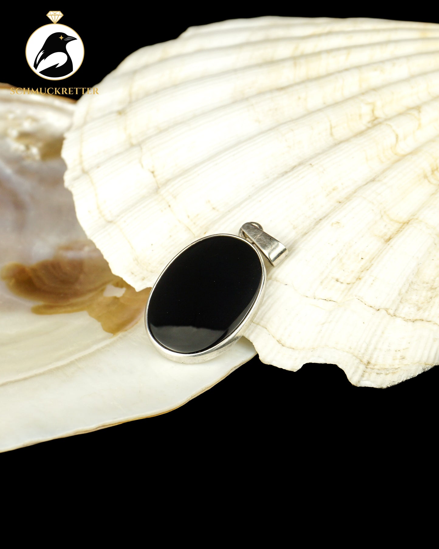 Niels Erik From Anhänger aus Dänemark - 925 Silber mit Onyx