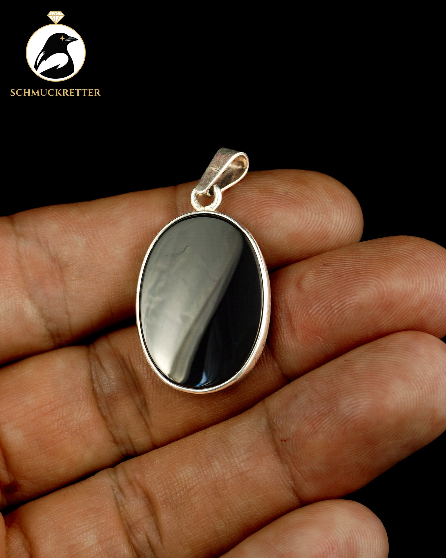 Niels Erik From Anhänger aus Dänemark - 925 Silber mit Onyx