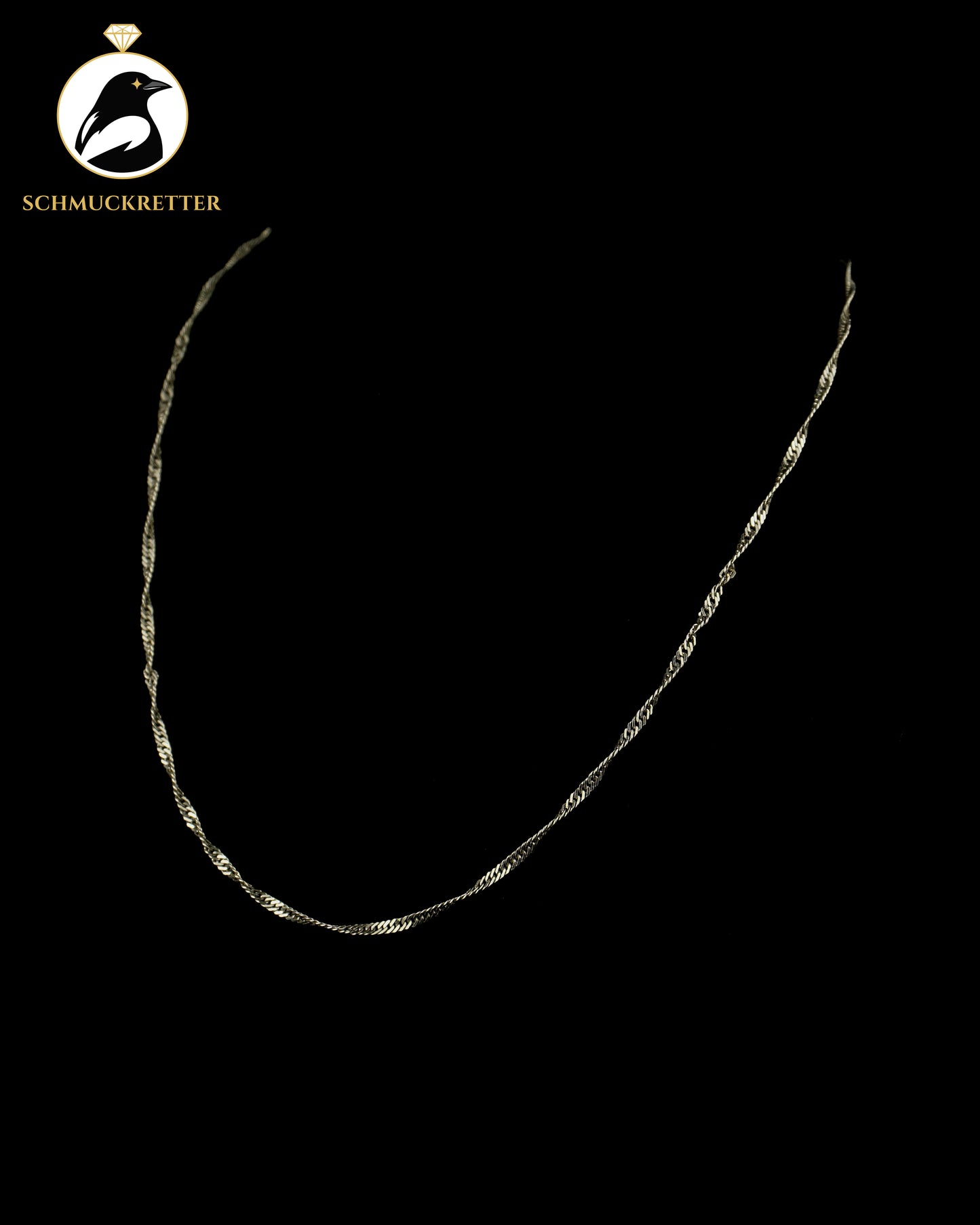 925 Silber Singapurkette, 39cm
