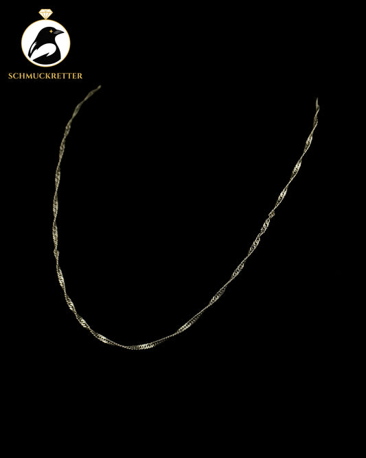 925 Silber Singapurkette, 39cm