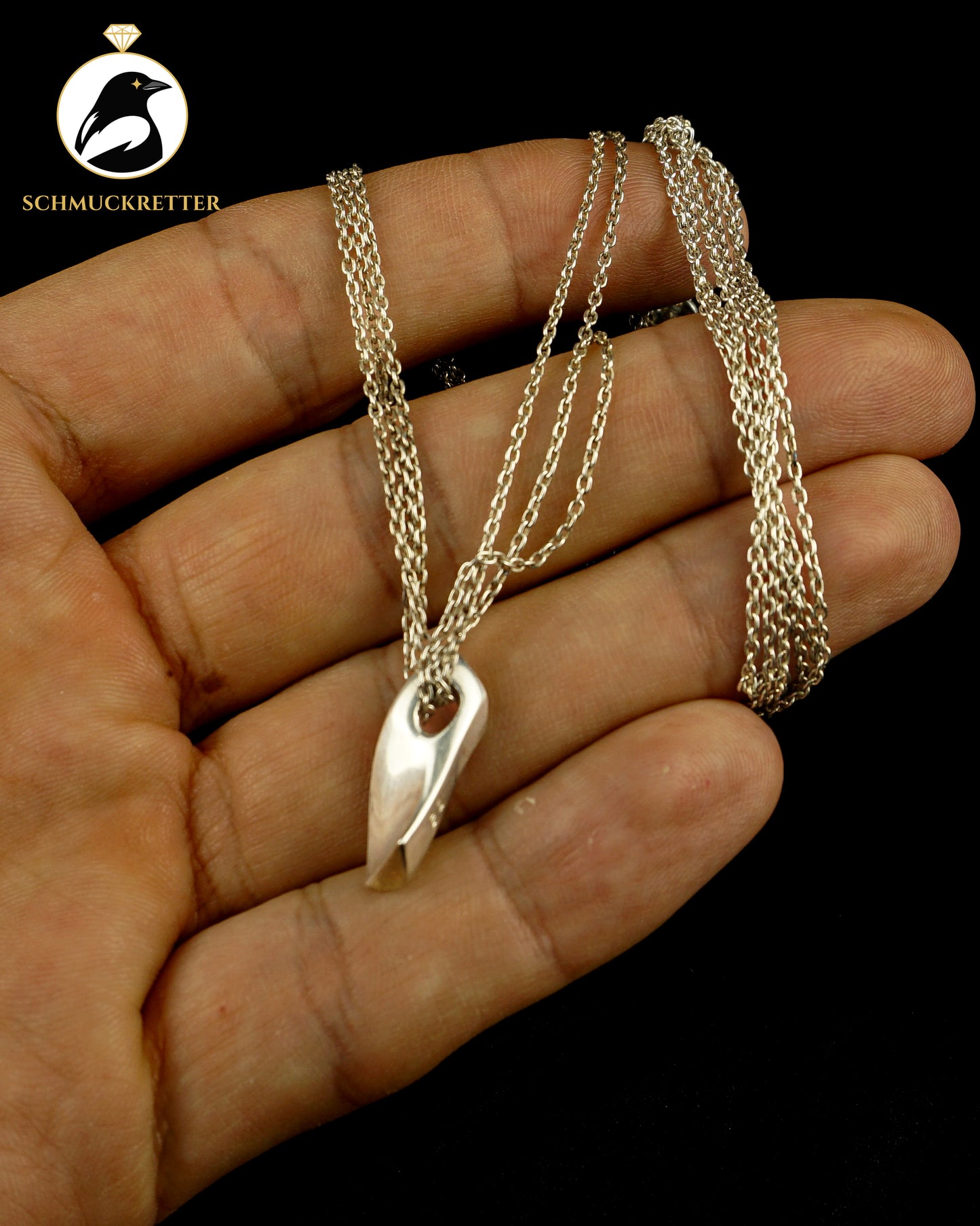 Jens Aagaard Modernist Collier aus 925 Silber, Dänemark