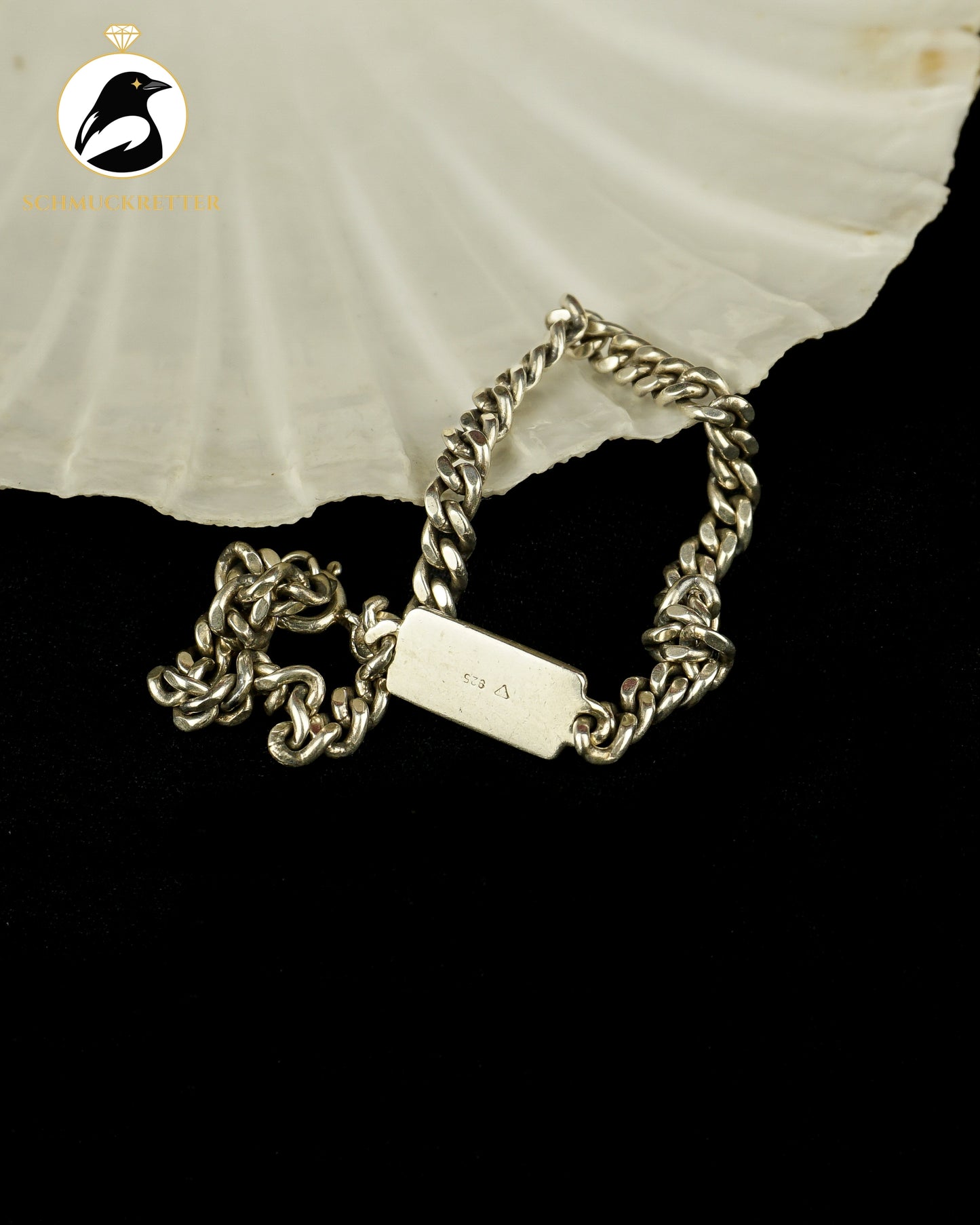 KUZZOI Panzerarmband aus 925 Silber